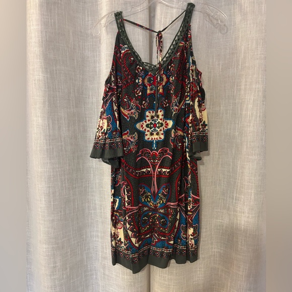 Bohemian Floral Mini Dress - Multicolor - Picture 7 of 8
